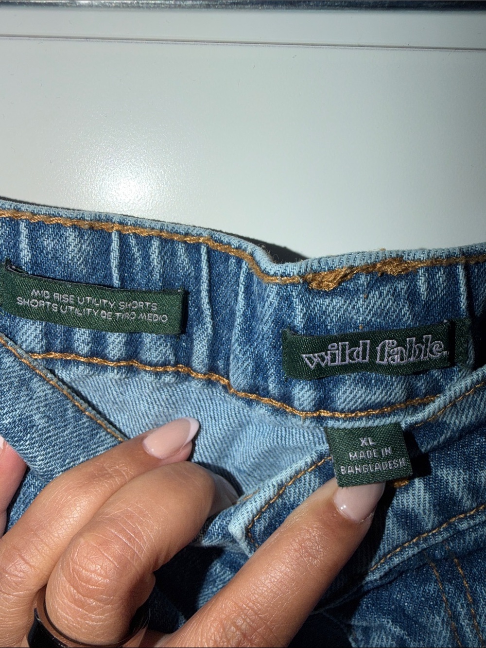 wild fable Light Blue High Rise Denim Shorts
